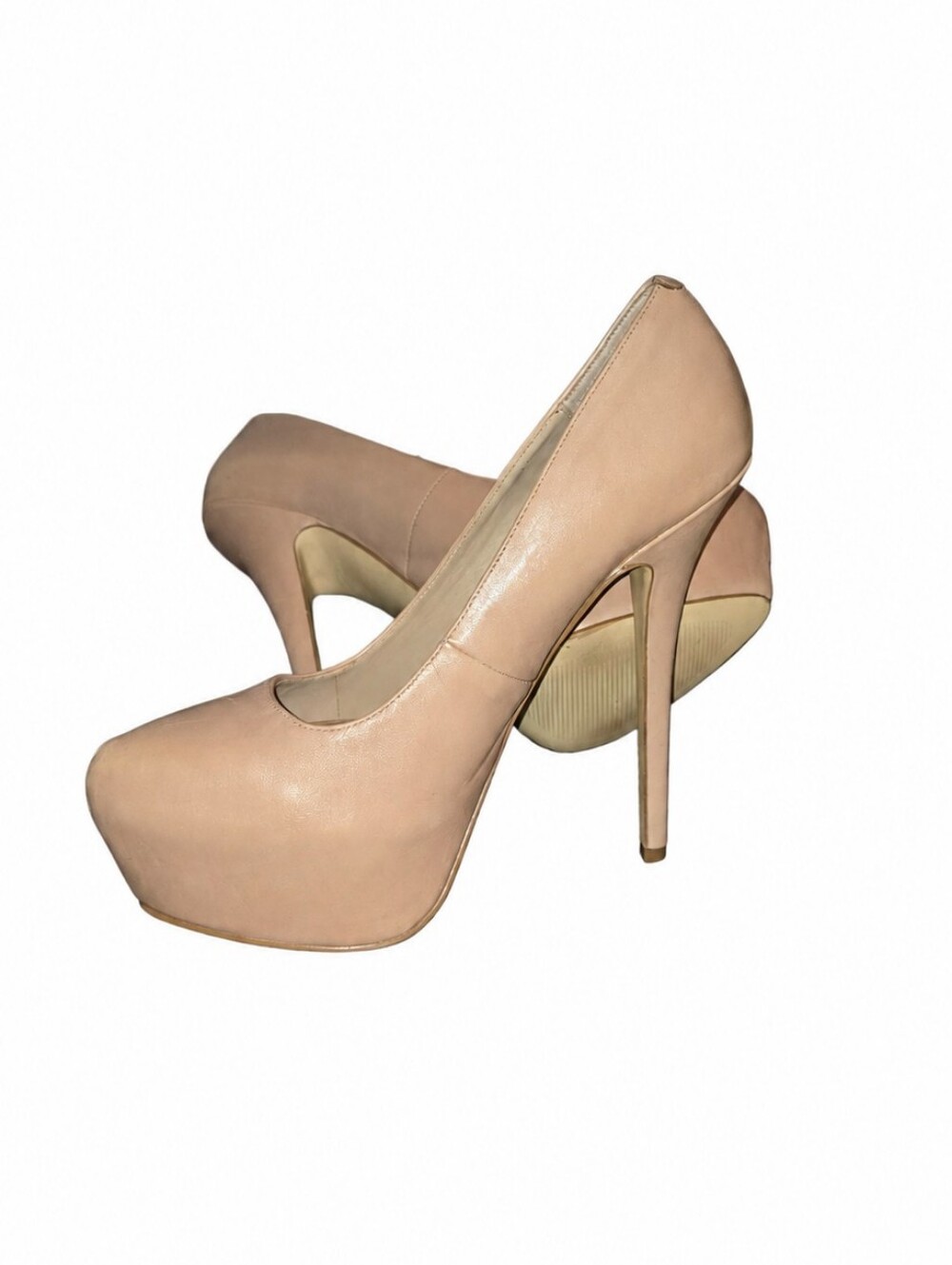 Steve Madden Delerious Nude Platform Stiletto Heels - Size 10 - Picture 6 of 11
